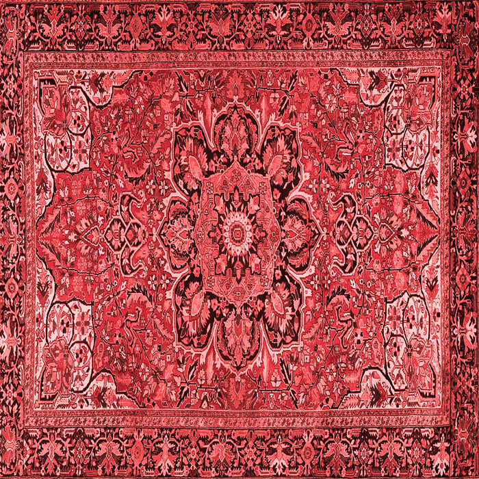 Machine Washable Persian Red Traditional Rug, wshtr2291red