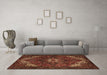 Machine Washable Persian Brown Traditional Rug in a Living Room,, wshtr2292brn