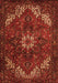 Serging Thickness of Machine Washable Persian Orange Traditional Area Rugs, wshtr2292org