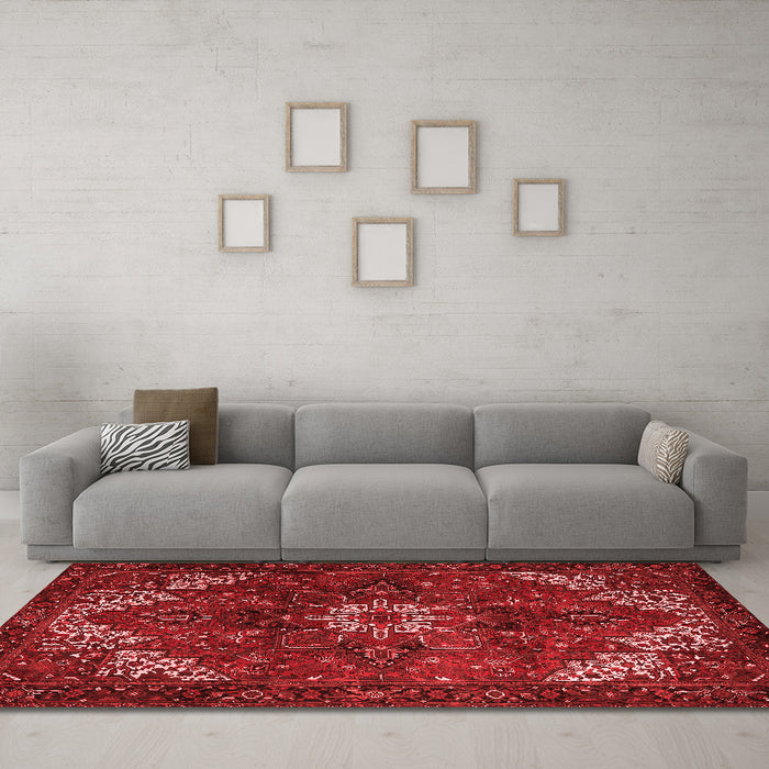 Traditional Red Washable Rugs