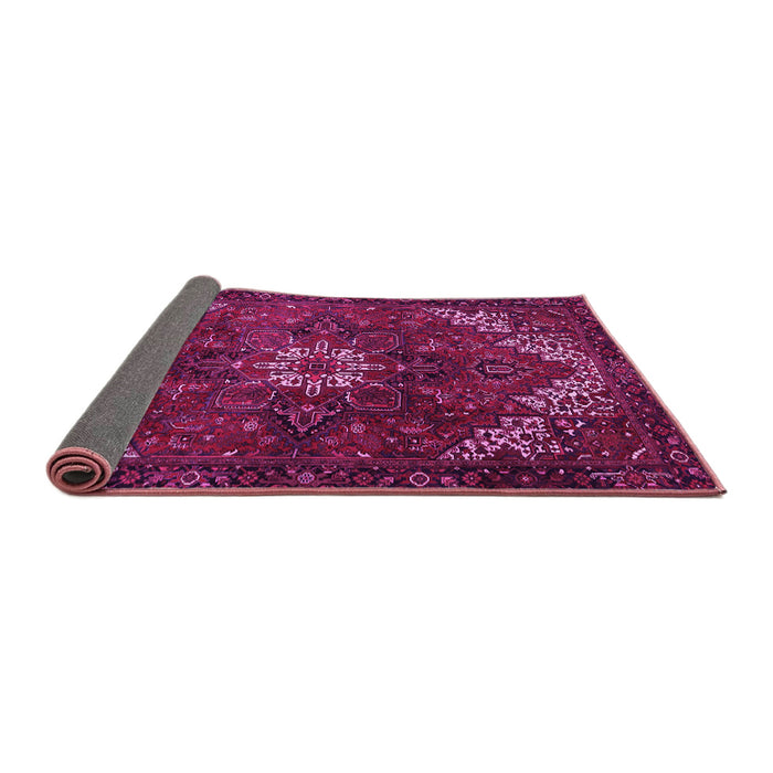 Sideview of Persian Pink Traditional Rug, tr2292pnk
