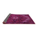 Sideview of Persian Pink Traditional Rug, tr2292pnk