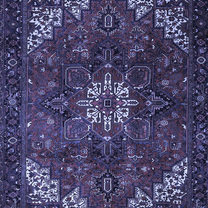 Machine Washable Persian Blue Traditional Rug, wshtr2292blu