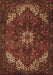 Machine Washable Persian Brown Traditional Rug, wshtr2292brn