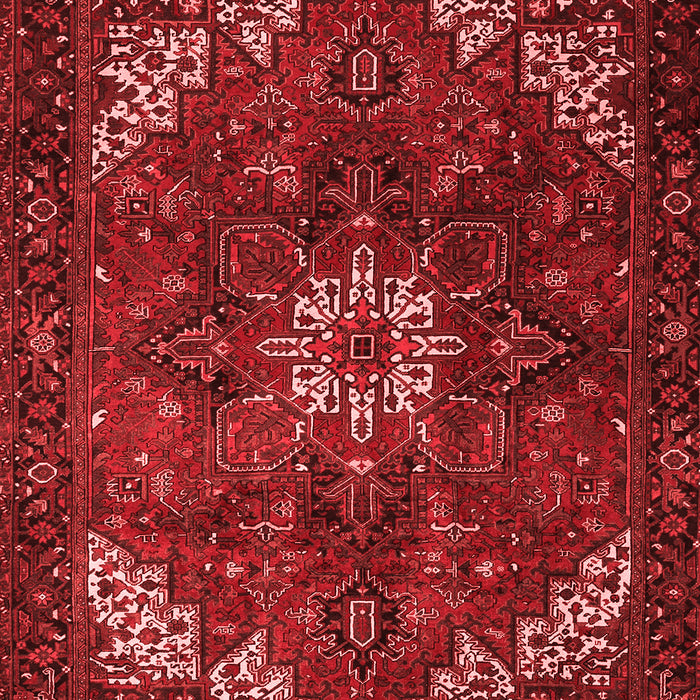 Machine Washable Persian Red Traditional Rug, wshtr2292red