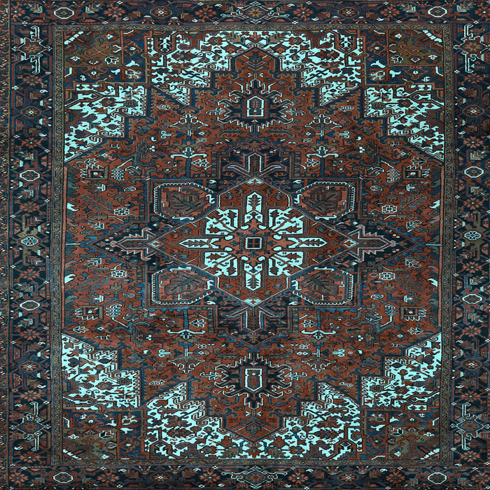 Square Persian Light Blue Traditional Rug, tr2292lblu