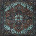 Square Persian Light Blue Traditional Rug, tr2292lblu