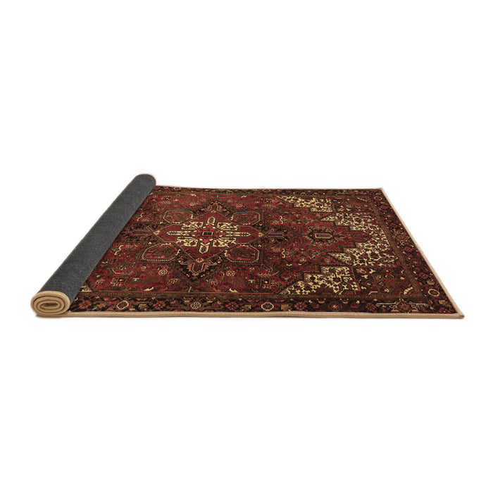 Sideview of Persian Brown Traditional Rug, tr2292brn
