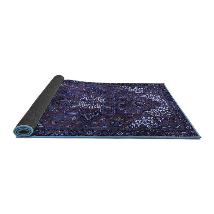 Sideview of Persian Blue Traditional Rug, tr2292blu