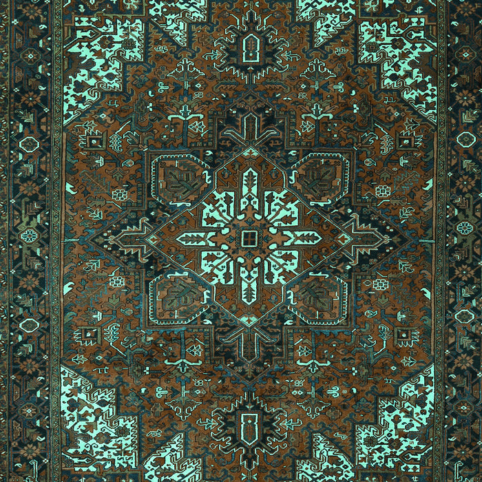 Machine Washable Persian Turquoise Traditional Area Rugs, wshtr2292turq