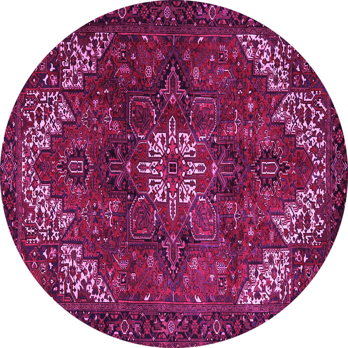 Round Persian Pink Traditional Rug, tr2292pnk