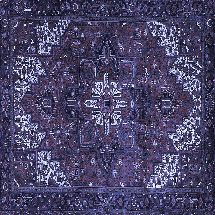 Square Persian Blue Traditional Rug, tr2292blu