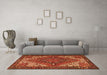 Machine Washable Persian Orange Traditional Area Rugs in a Living Room, wshtr2293org