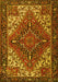 Machine Washable Persian Yellow Traditional Rug, wshtr2293yw