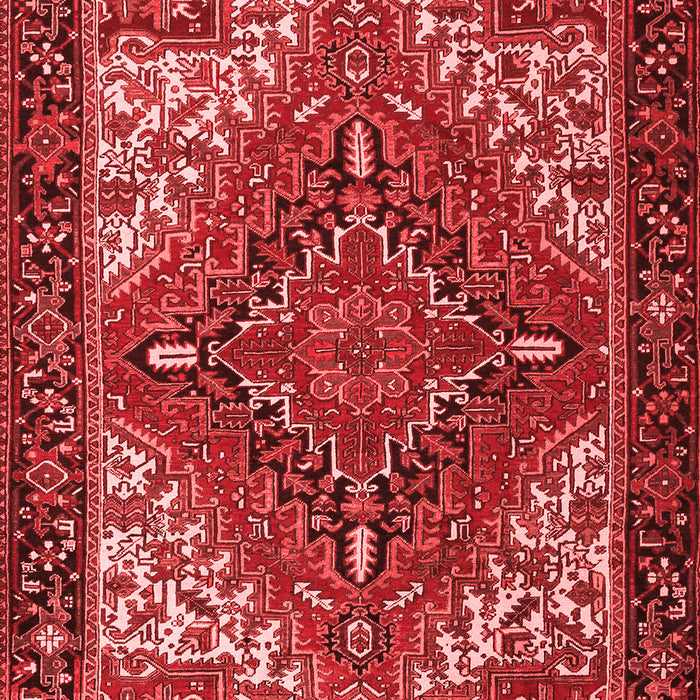 Machine Washable Persian Red Traditional Rug, wshtr2293red