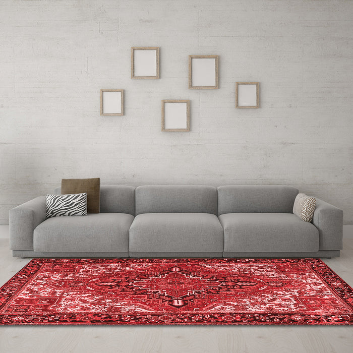 Traditional Red Washable Rugs