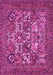 Machine Washable Persian Pink Traditional Rug, wshtr2294pnk