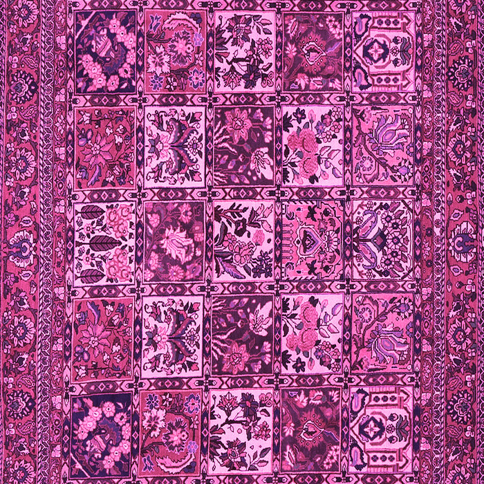 Machine Washable Persian Pink Traditional Rug, wshtr2294pnk