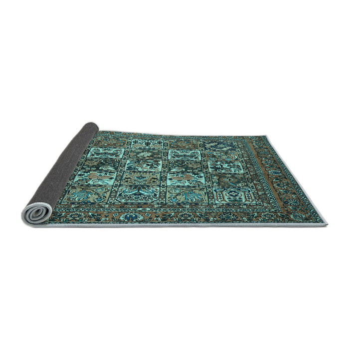 Sideview of Persian Light Blue Traditional Rug, tr2294lblu