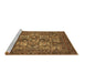 Sideview of Machine Washable Persian Brown Traditional Rug, wshtr2294brn