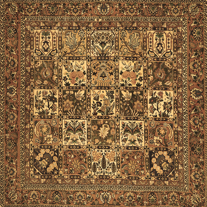 Square Persian Brown Traditional Rug, tr2294brn