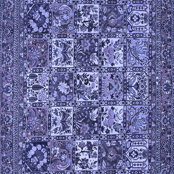 Machine Washable Persian Blue Traditional Rug, wshtr2294blu