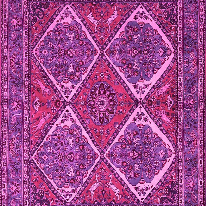 Machine Washable Persian Pink Traditional Rug, wshtr2295pnk