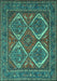 Machine Washable Persian Turquoise Traditional Area Rugs, wshtr2295turq