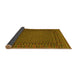 Sideview of Southwestern Yellow Country Rug, tr2296yw