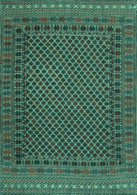 Southwestern Turquoise Country Rug, tr2296turq