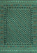 Southwestern Turquoise Country Rug, tr2296turq