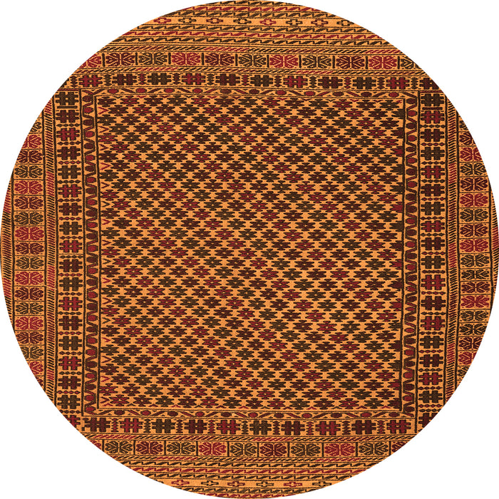Square Southwestern Orange Country Rug, tr2296org