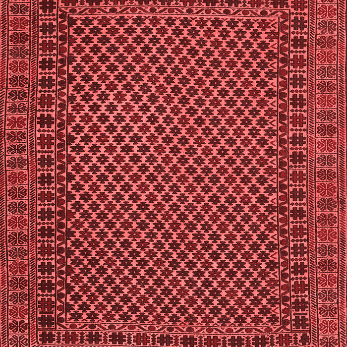 Machine Washable Southwestern Red Country Rug, wshtr2296red