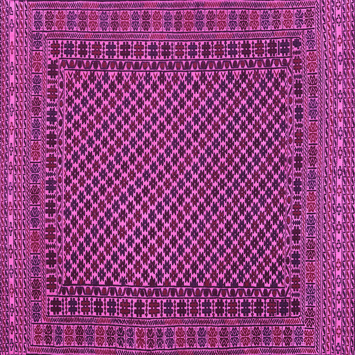 Square Southwestern Pink Country Rug, tr2296pnk