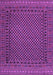 Machine Washable Southwestern Purple Country Area Rugs, wshtr2296pur