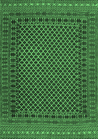 Southwestern Emerald Green Country Rug, tr2296emgrn