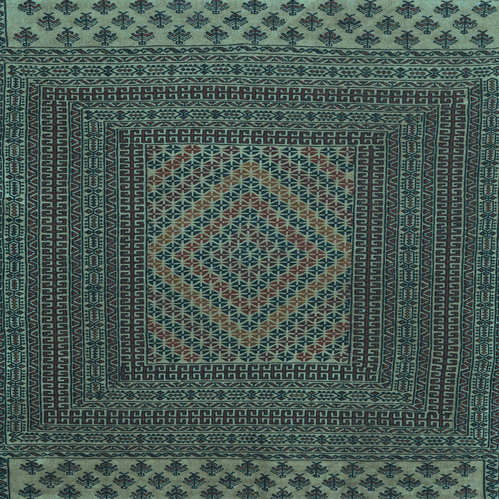Square Persian Light Blue Traditional Rug, tr2297lblu