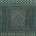 Square Persian Light Blue Traditional Rug, tr2297lblu