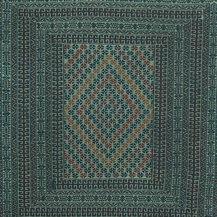 Machine Washable Persian Light Blue Traditional Rug, wshtr2297lblu