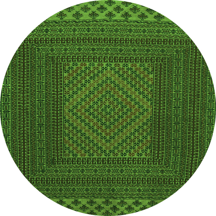 Machine Washable Persian Green Traditional Area Rugs, wshtr2297grn