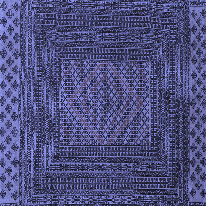 Square Persian Blue Traditional Rug, tr2297blu