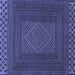 Square Persian Blue Traditional Rug, tr2297blu
