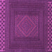 Square Persian Purple Traditional Rug, tr2297pur