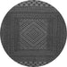 Square Persian Gray Traditional Rug, tr2297gry