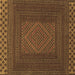 Square Persian Brown Traditional Rug, tr2297brn