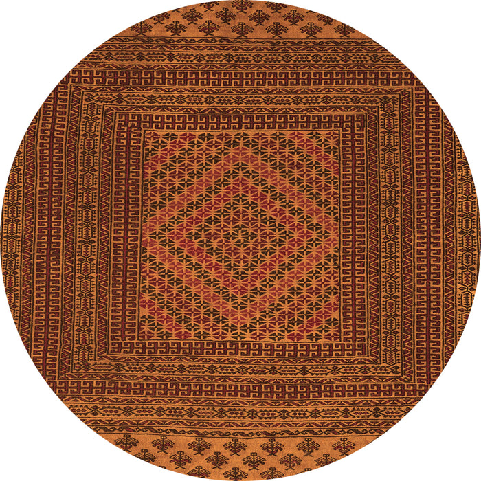 Square Persian Orange Traditional Rug, tr2297org
