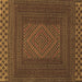 Square Machine Washable Persian Brown Traditional Rug, wshtr2297brn