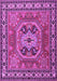 Machine Washable Persian Purple Traditional Area Rugs, wshtr2298pur