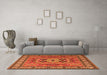 Machine Washable Persian Orange Traditional Area Rugs in a Living Room, wshtr2298org