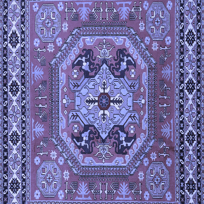 Machine Washable Persian Blue Traditional Rug, wshtr2298blu